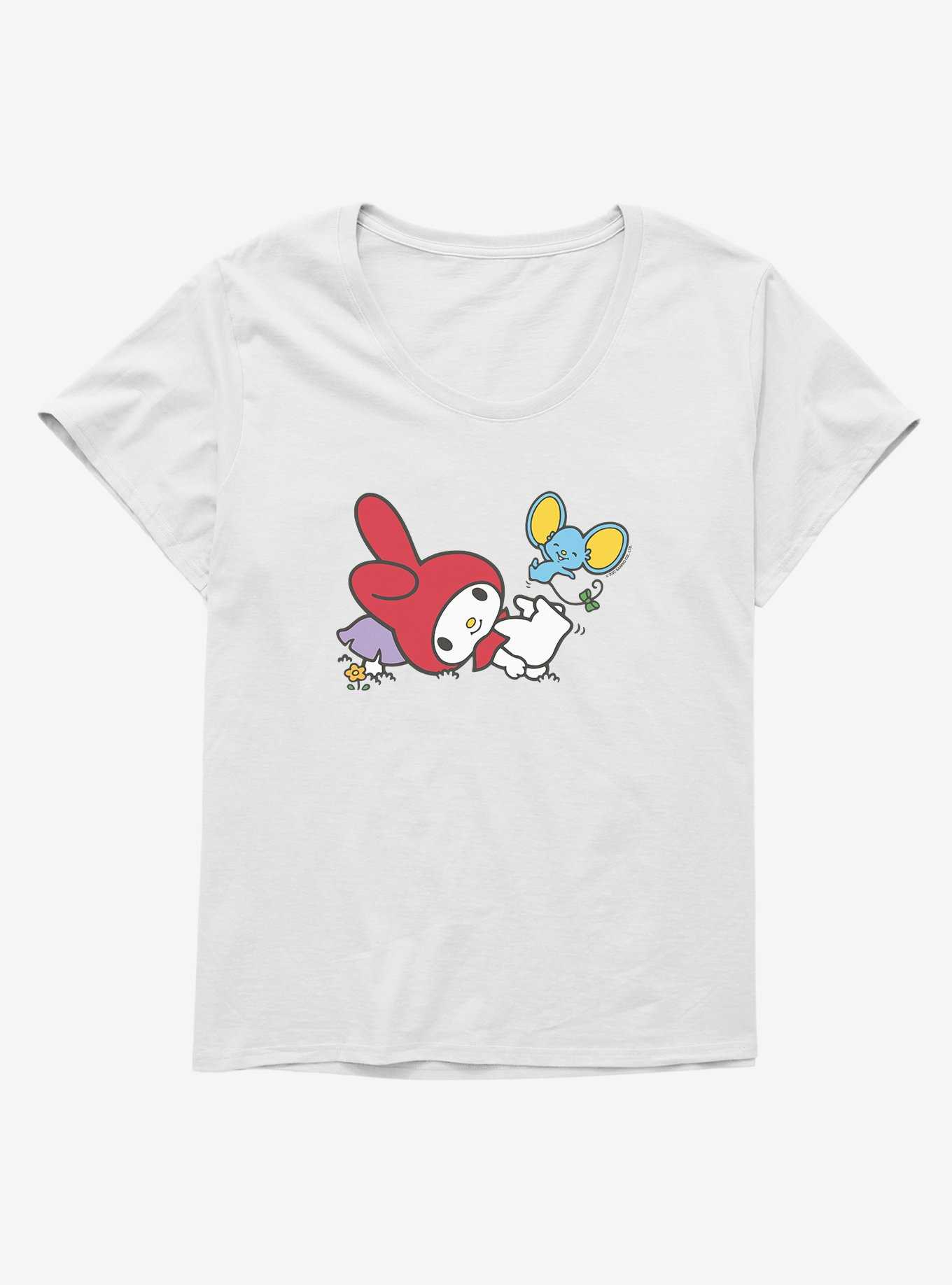 My Melody Adventure With Flat Girls T-Shirt Plus Size, , hi-res