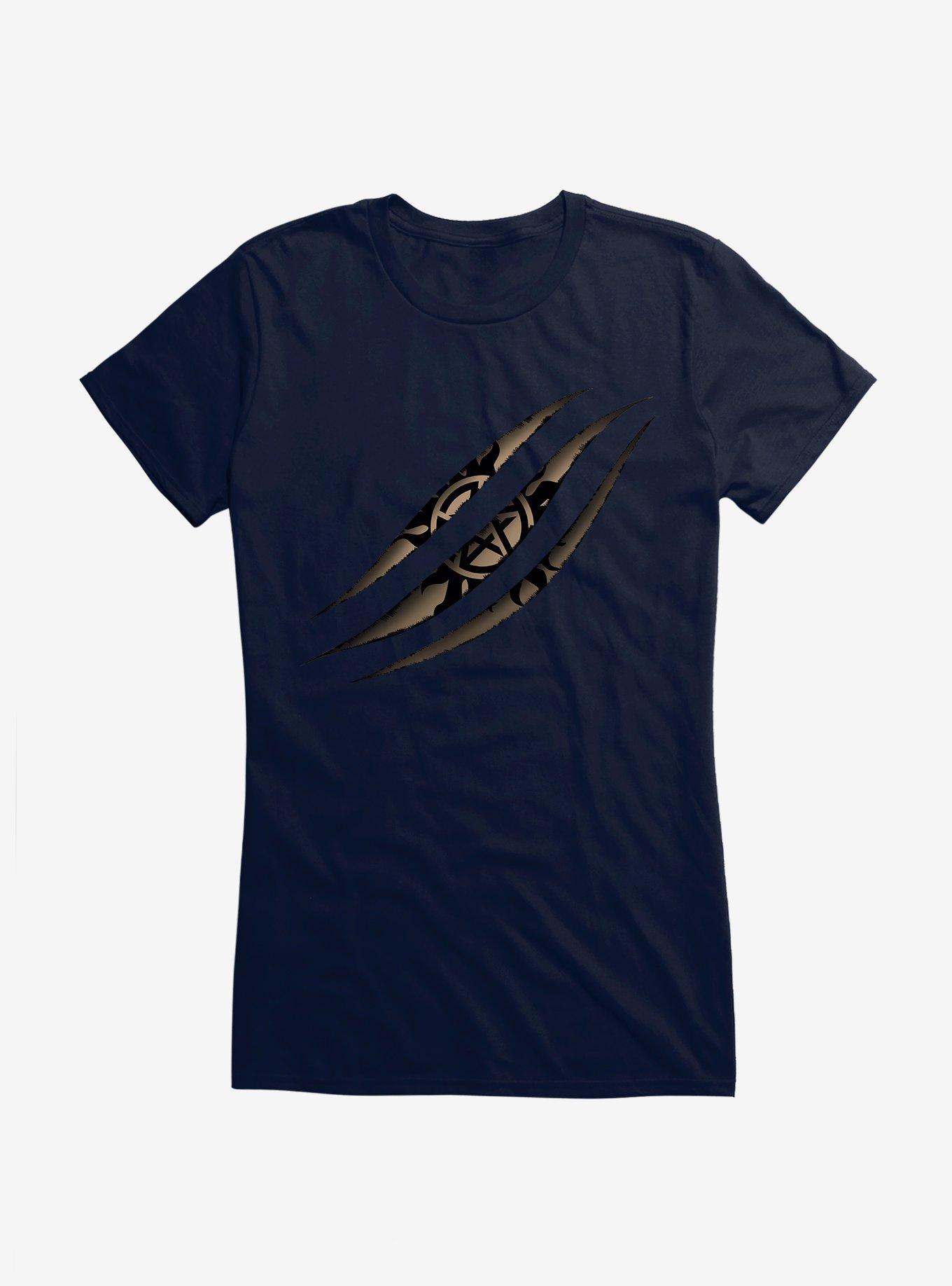 Plus Size Supernatural Devil's Trap Scratch Girls T-Shirt, , hi-res