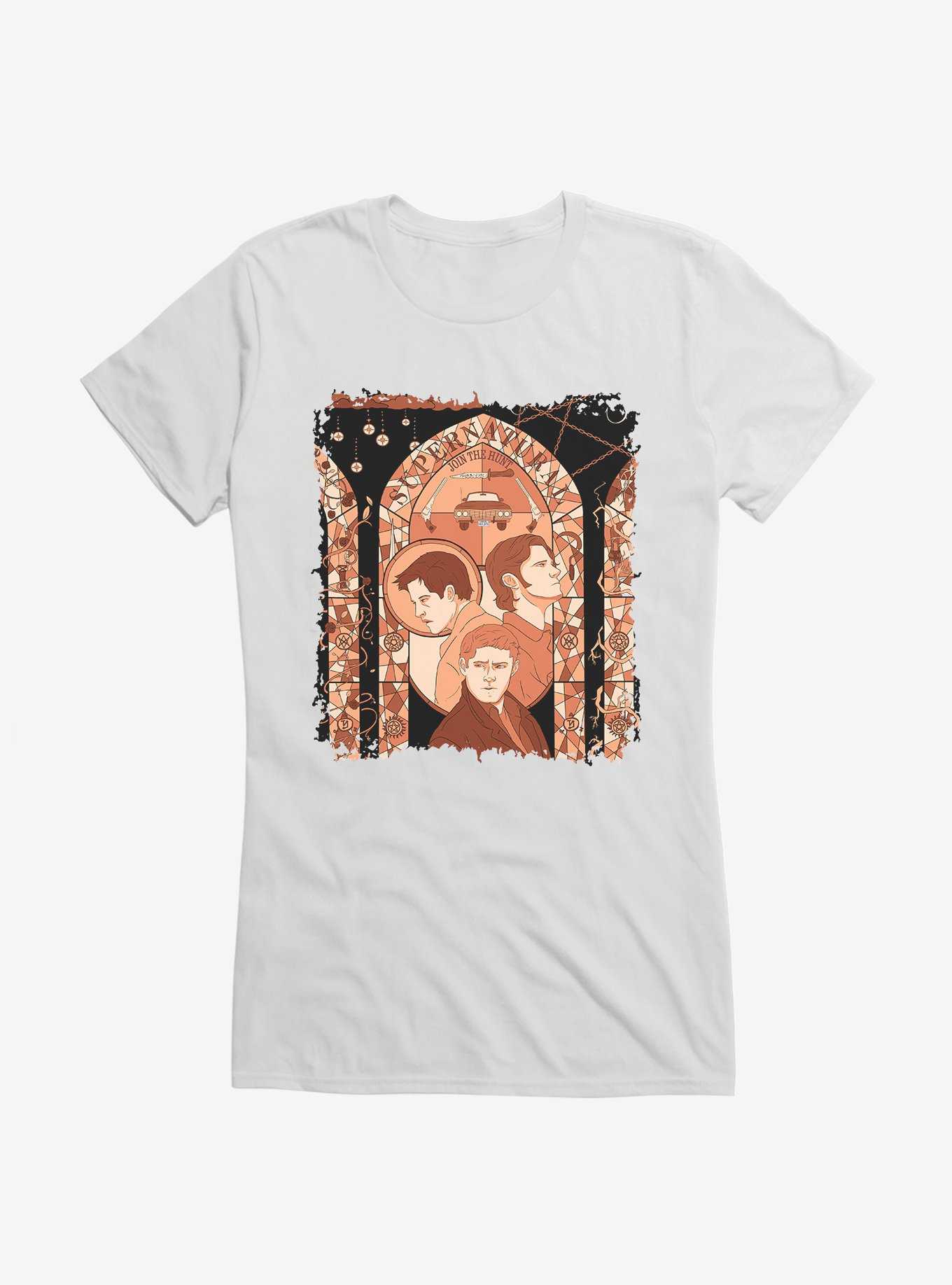 Supernatural Join The Hunt Stained Glass Girls T-Shirt, , hi-res