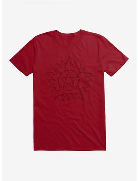 Plus Size Supernatural Devil's Trap Typography T-Shirt, , hi-res