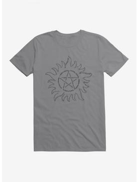 Supernatural Devil's Trap Typography T-Shirt, STORM GREY, hi-res