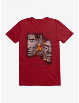 Plus Size Supernatural Fire Crackle Sam & Dean T-Shirt, , hi-res