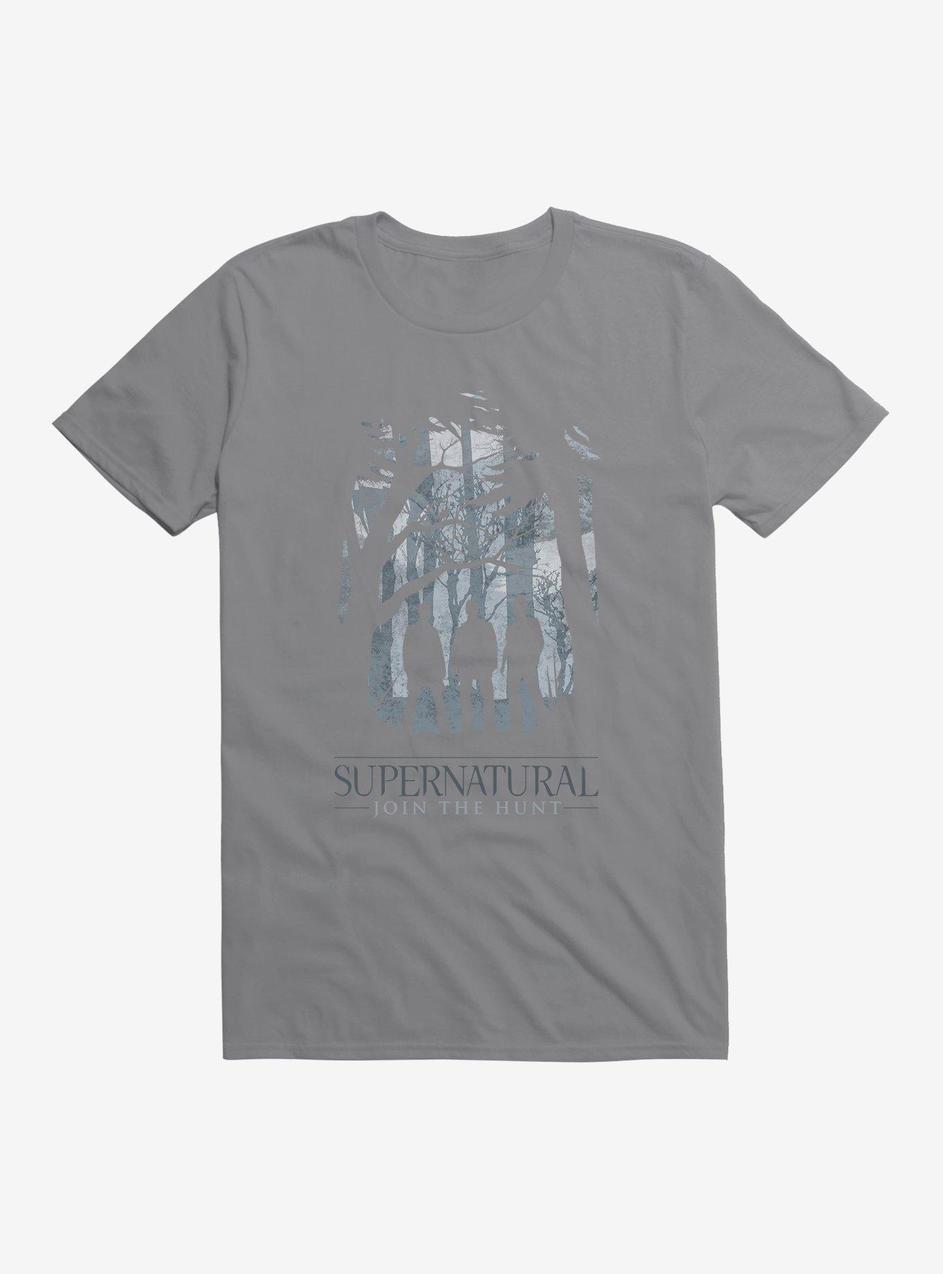 Supernatural Forest Join The Hunt T-Shirt, STORM GREY, hi-res