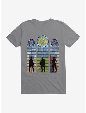 Supernatural Stained Glass Sam, Dean & Castiel T-Shirt, STORM GREY, hi-res