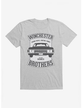 Supernatural Winchester Brothers Baby Logo T-Shirt, HEATHER GREY, hi-res