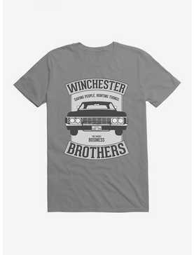 Supernatural Winchester Brothers Baby Logo T-Shirt, STORM GREY, hi-res