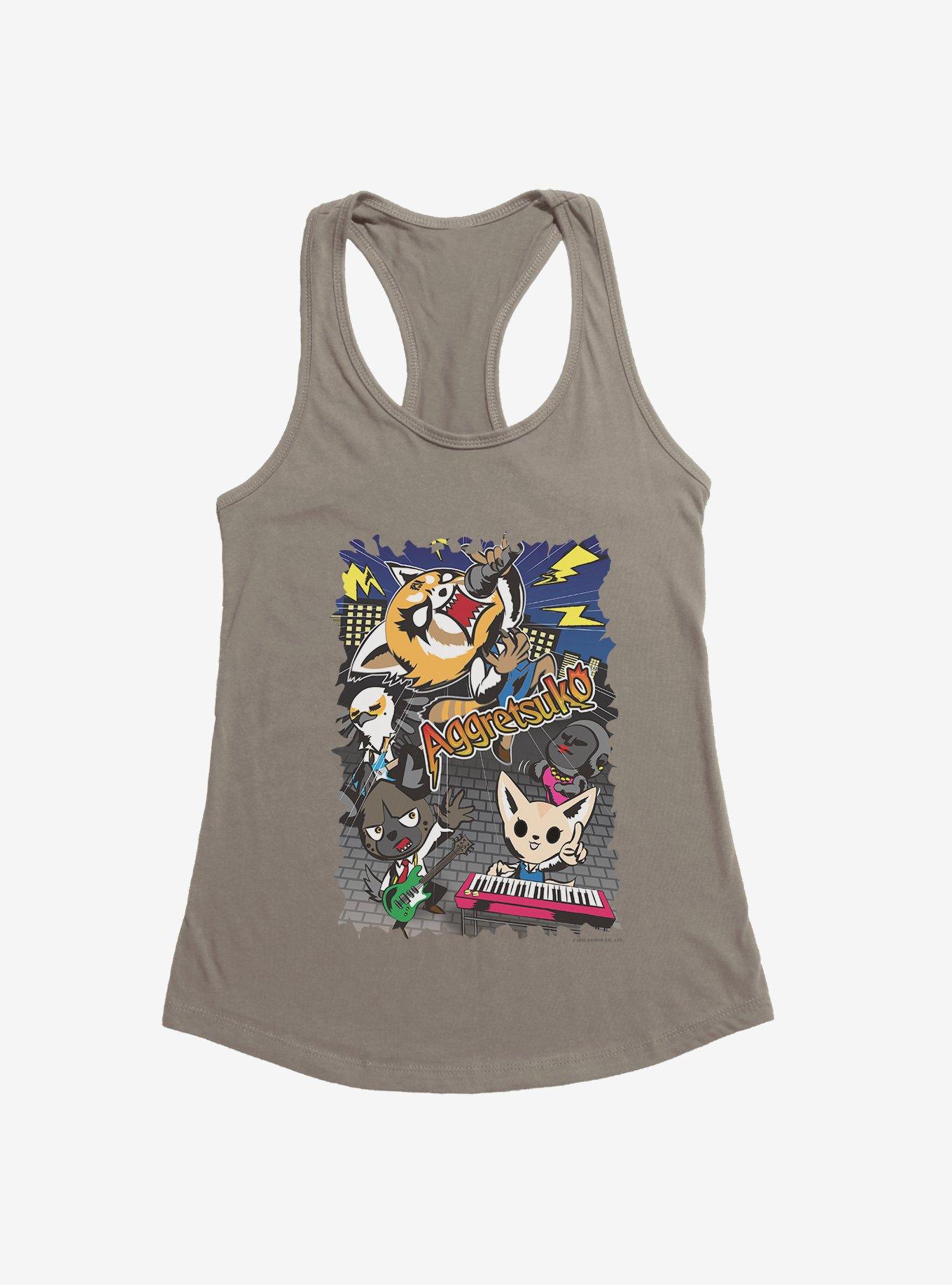 Aggretsuko Band Photo Girls Tank, WARM GRAY, hi-res