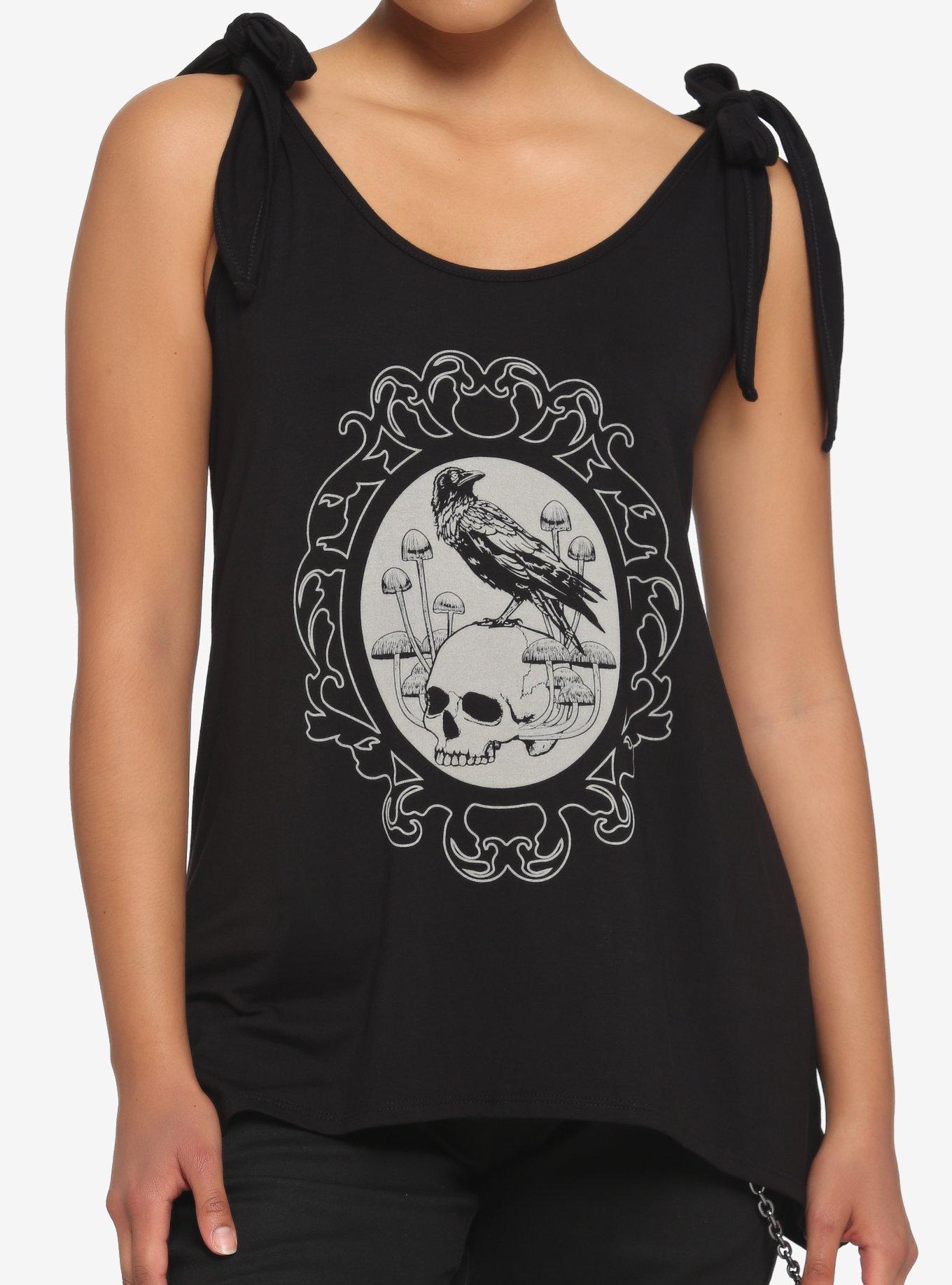 Raven Cameo Shark Bite Girls Tank Top Hot Topic