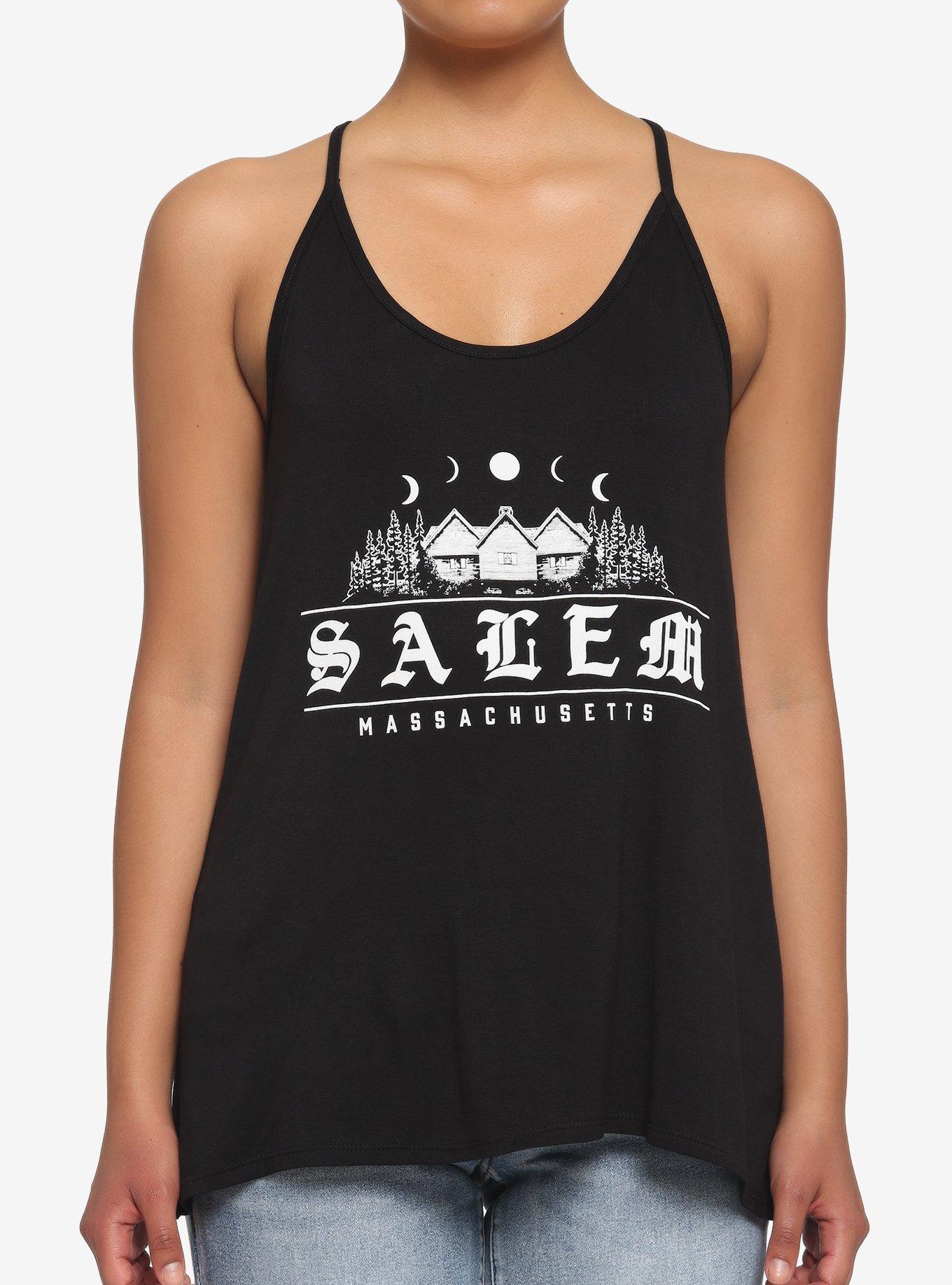 Salem Shark Bite Girls Tank Top, BLACK, hi-res