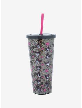 Plus Size Kuromi Skull Glitter Acrylic Travel Cup, , hi-res