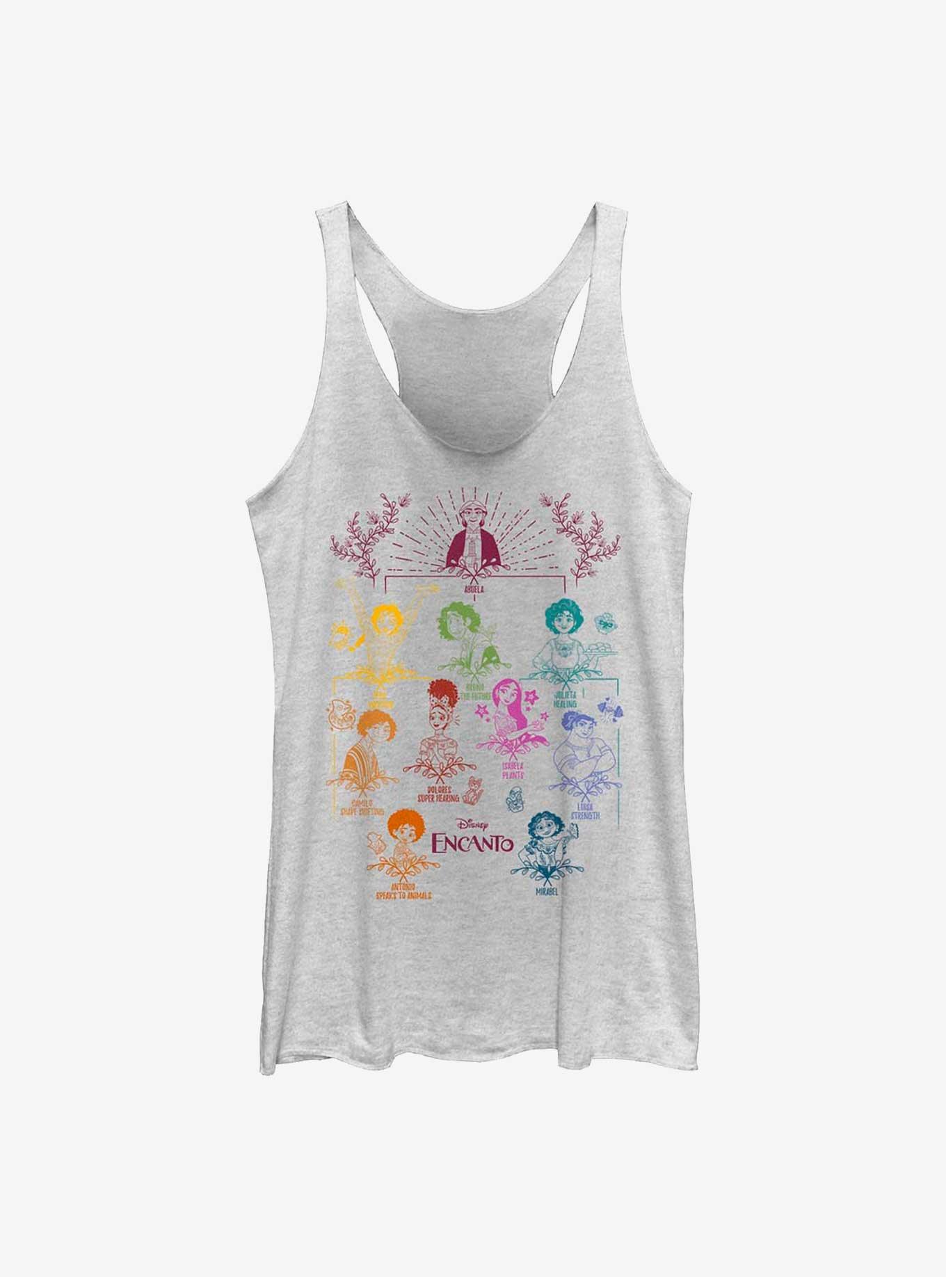 Disney's Encanto Doodle Family Tree Girl's Tank , WHITE HTR, hi-res