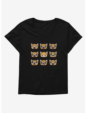 Aggretsuko Metal Emotions Womens T-Shirt Plus Size, , hi-res