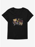 Aggretsuko Metal Gig Stickers Womens T-Shirt Plus Size, , hi-res