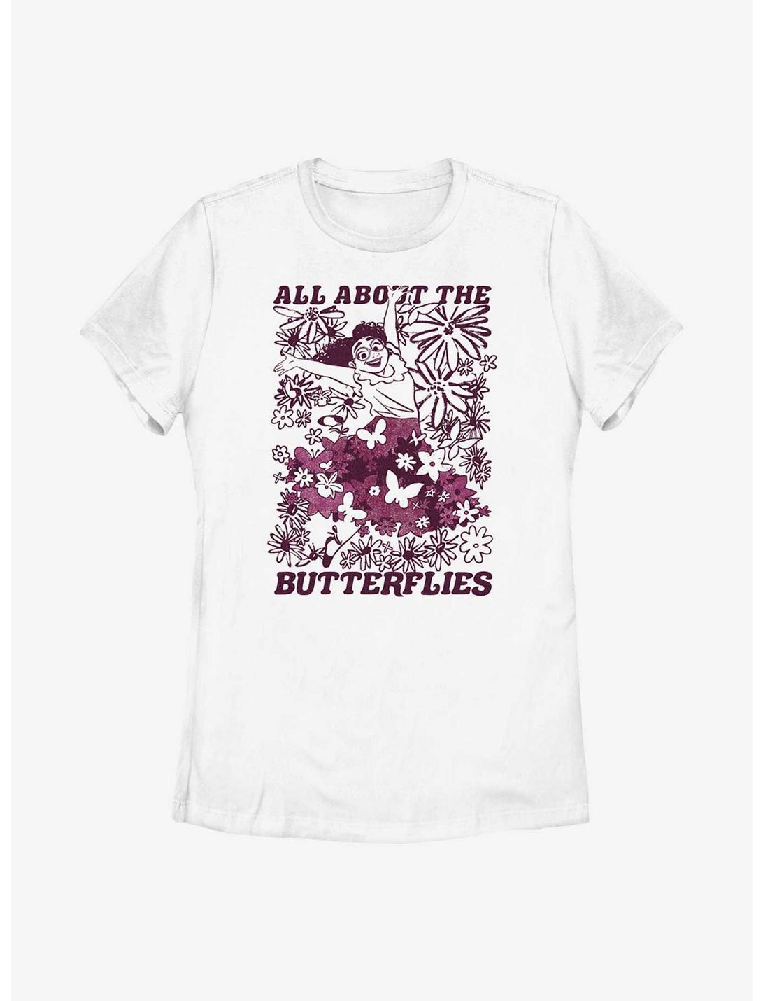 Disney Encanto Mirabel All About Butterflies Womens T-Shirt, WHITE, hi-res