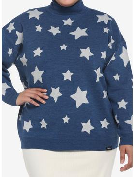 Coraline Star Oversized Turtleneck Girls Sweater Plus Size, , hi-res