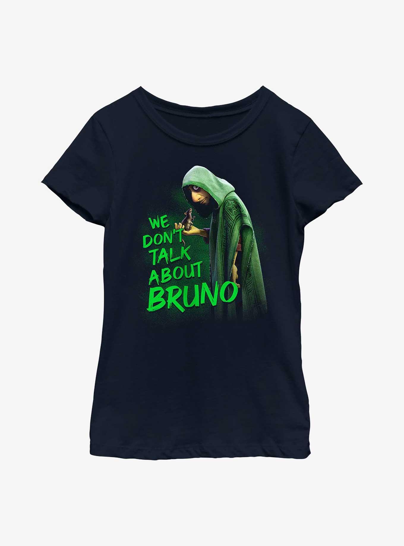 Disney Encanto Hooded We Don't Talk About Bruno Youth Girls T-Shirt, NAVY, hi-res