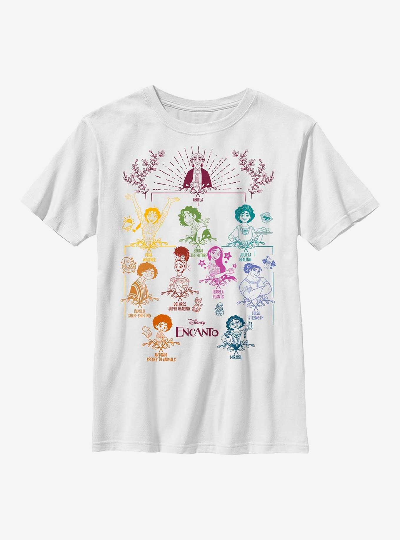 Disney Encanto Family Tree Youth T-Shirt, WHITE, hi-res