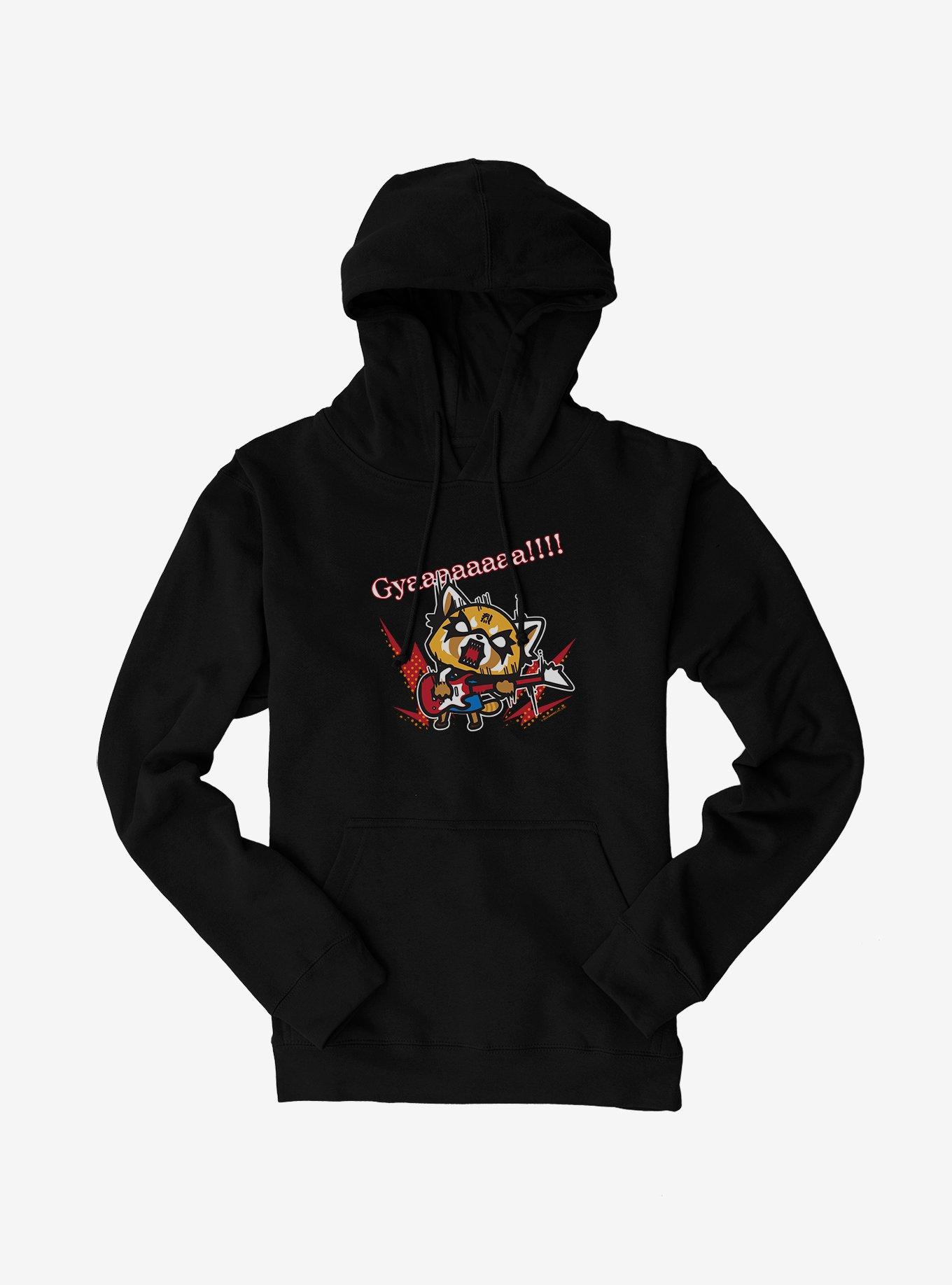 Aggretsuko Metal Guitar Rock & Roll Hoodie, , hi-res