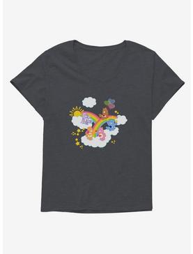 Care Bears Over The Rainbow Girls T-Shirt Plus Size, CHARCOAL, hi-res