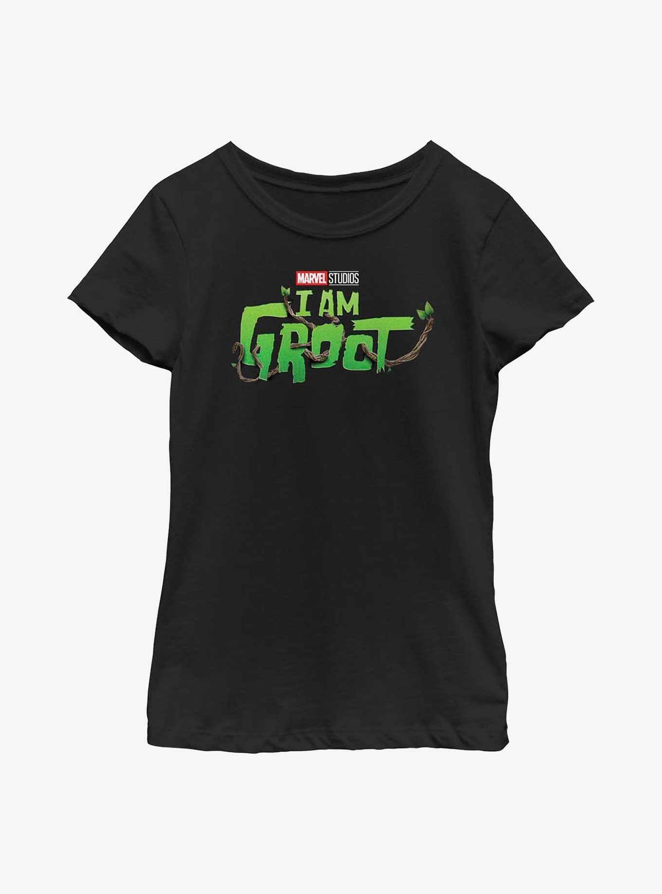 Marvel I Am Groot Main Logo Youth Girls T-Shirt, , hi-res