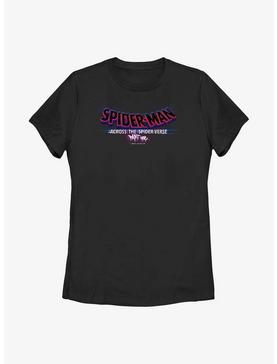 Marvel Spider-Man: Across The Spiderverse (Part One) Main Logo Womens T-Shirt, , hi-res