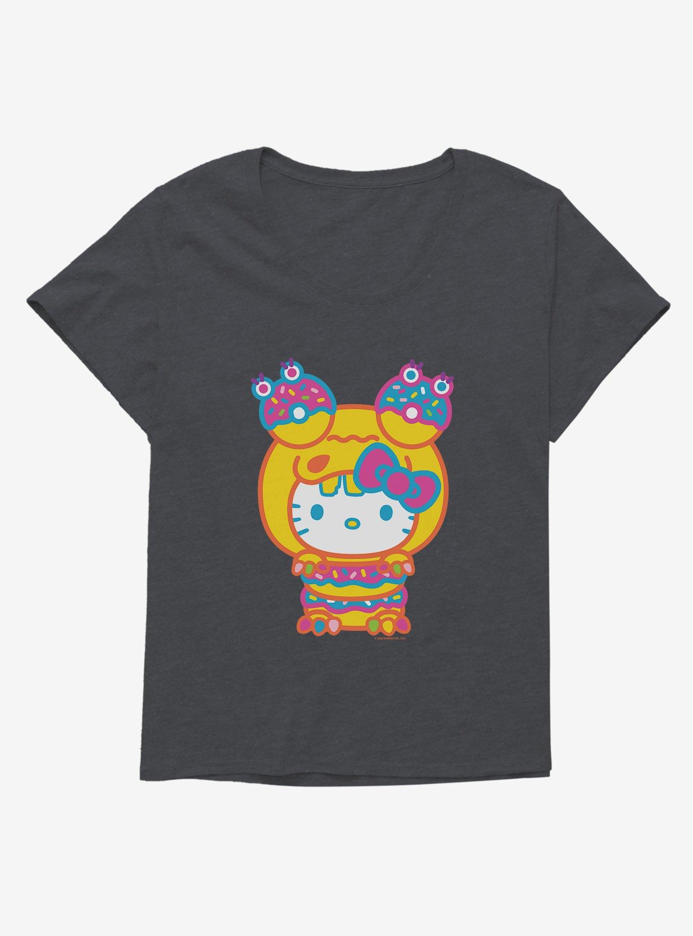 Hello Kitty Sweet Kaiju Doughnut Girls T-Shirt Plus Size, , hi-res