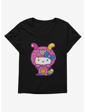 Hello Kitty Sweet Kaiju Fuzzy Girls T-Shirt Plus Size, , hi-res