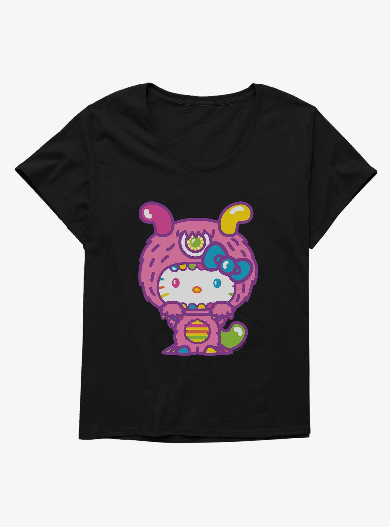 Hello Kitty Sweet Kaiju Fuzzy Girls T-Shirt Plus Size, , hi-res
