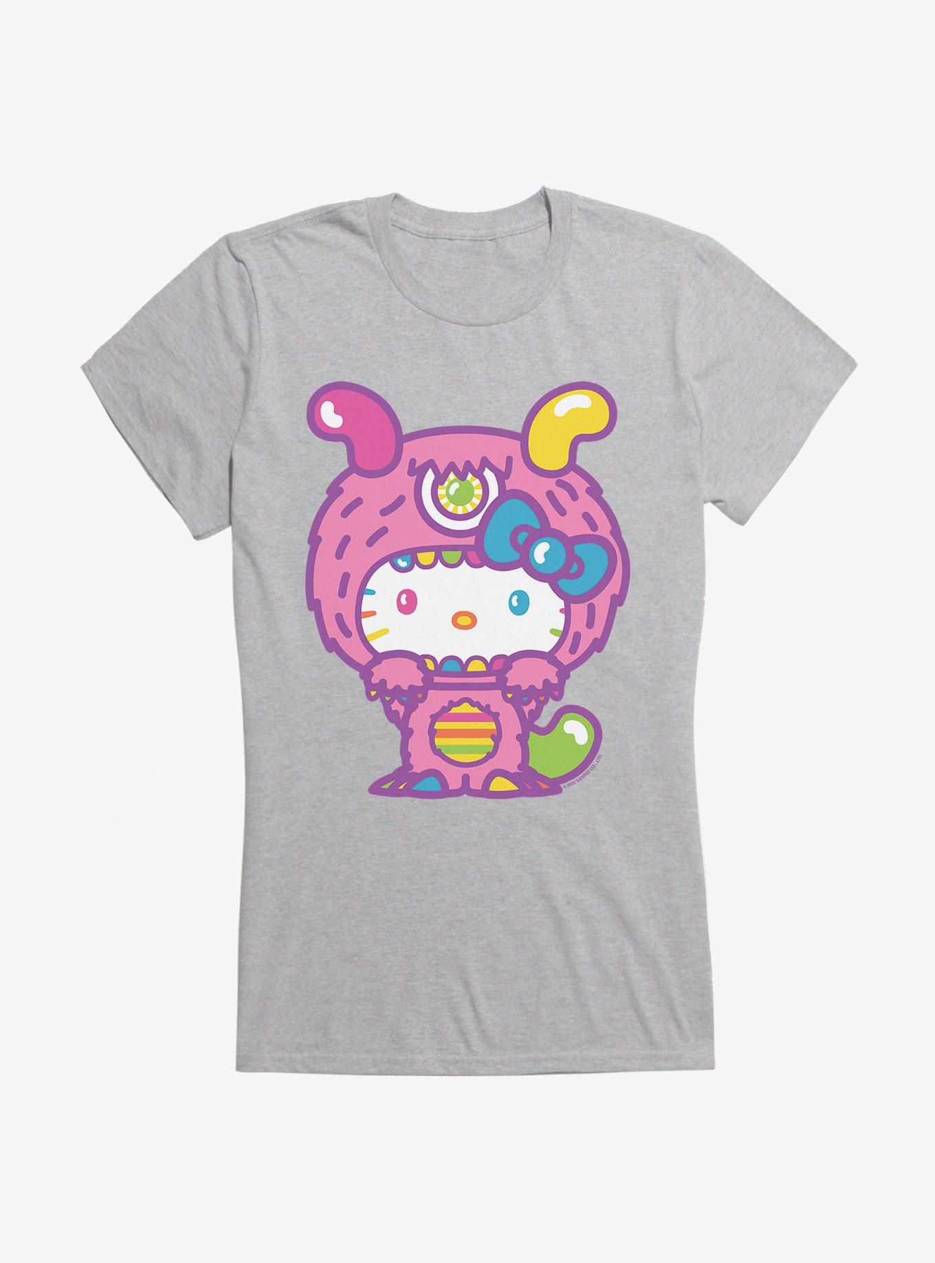 Hello Kitty Sweet Kaiju Fuzzy Girls T-Shirt, , hi-res