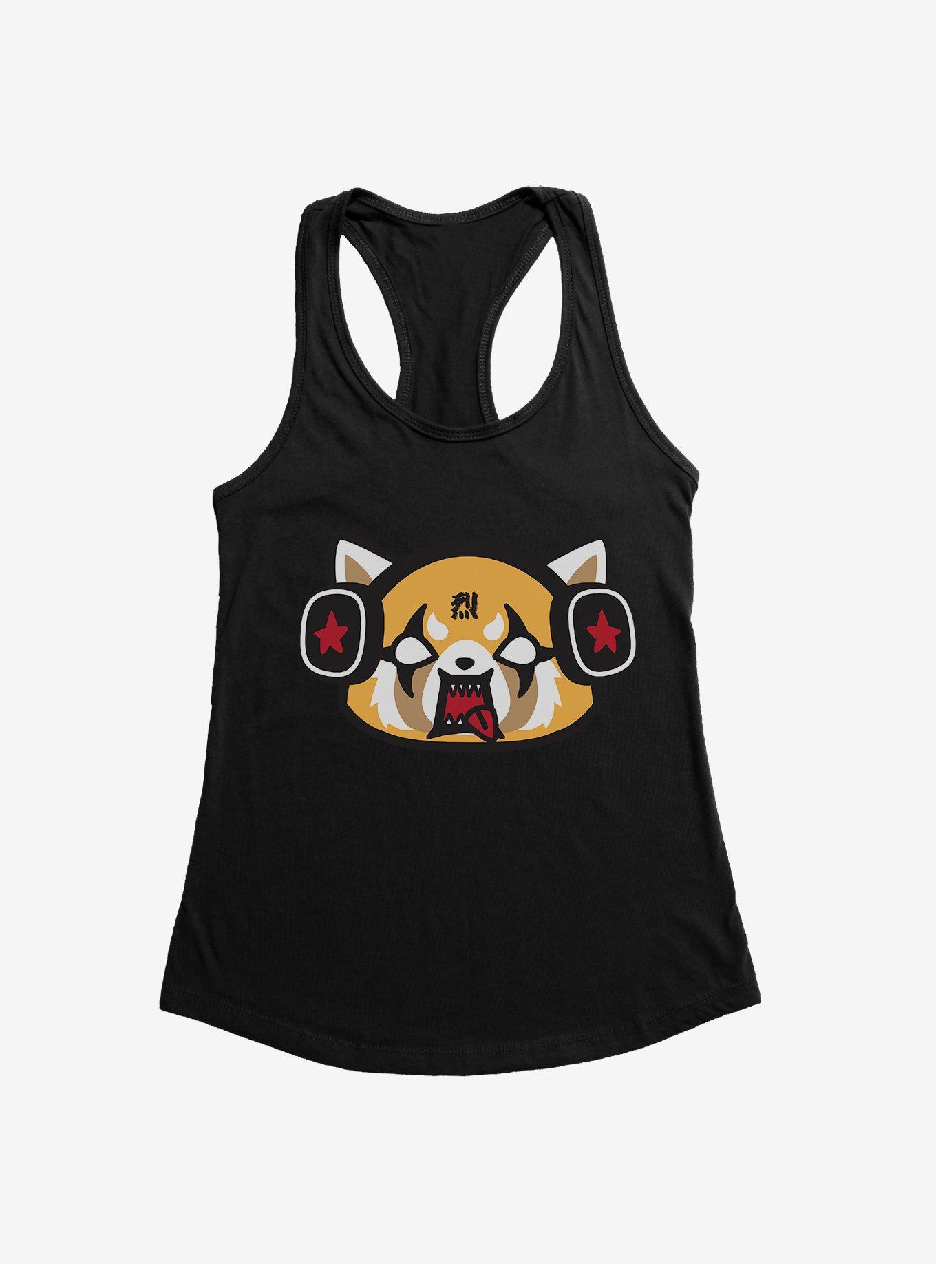 Aggretsuko Metal Raging Headphones Womens Tank Top, , hi-res