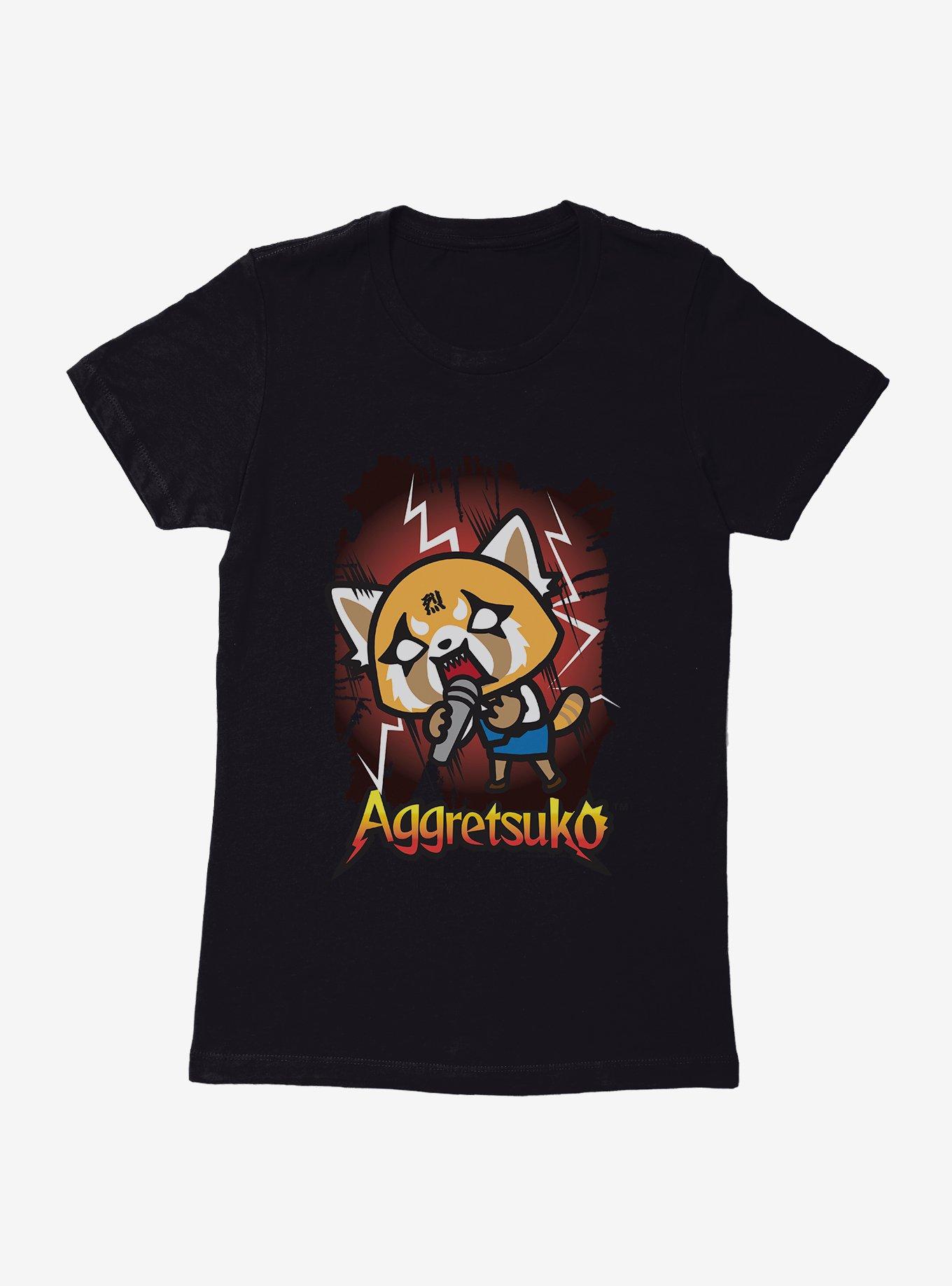 Aggretsuko Metal Rockin' Out Womens T-Shirt, , hi-res