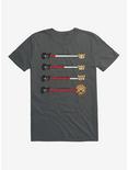 Aggretsuko Metal Anger Meter T-Shirt, CHARCOAL, hi-res