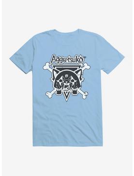 Aggretsuko Metal Crossbones T-Shirt, LIGHT BLUE, hi-res