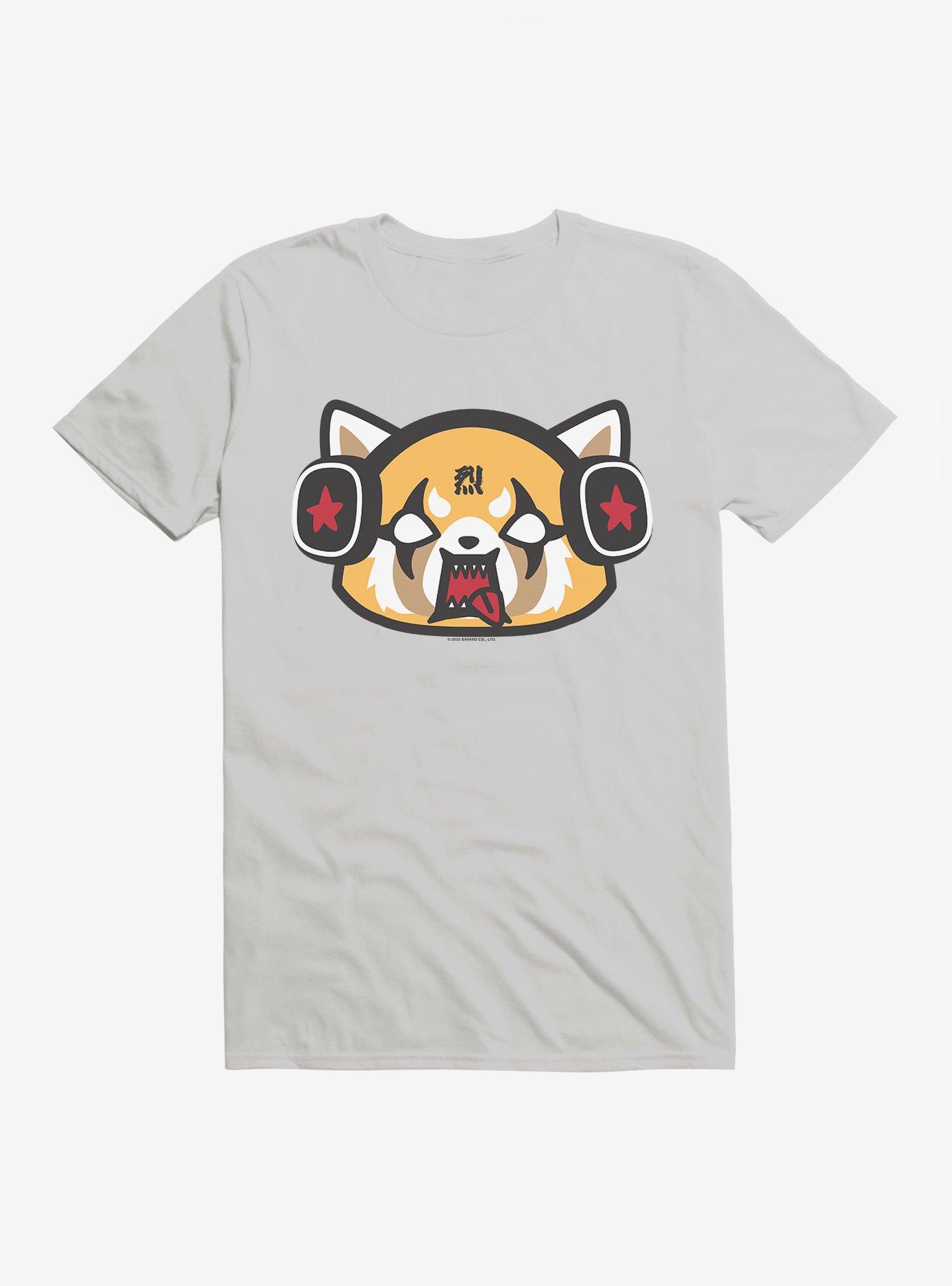 Aggretsuko Metal Raging Headphones T-Shirt, , hi-res