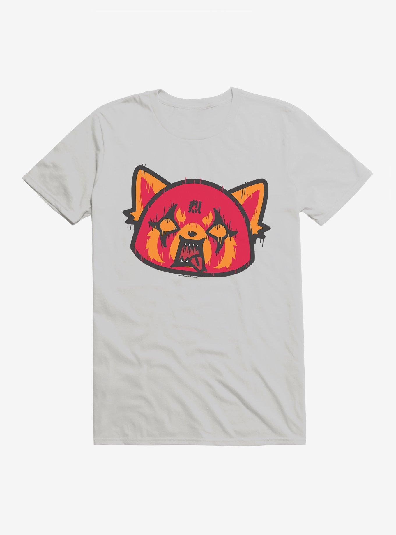 Aggretsuko Metal Rock Out To The Max T-Shirt, SILVER, hi-res