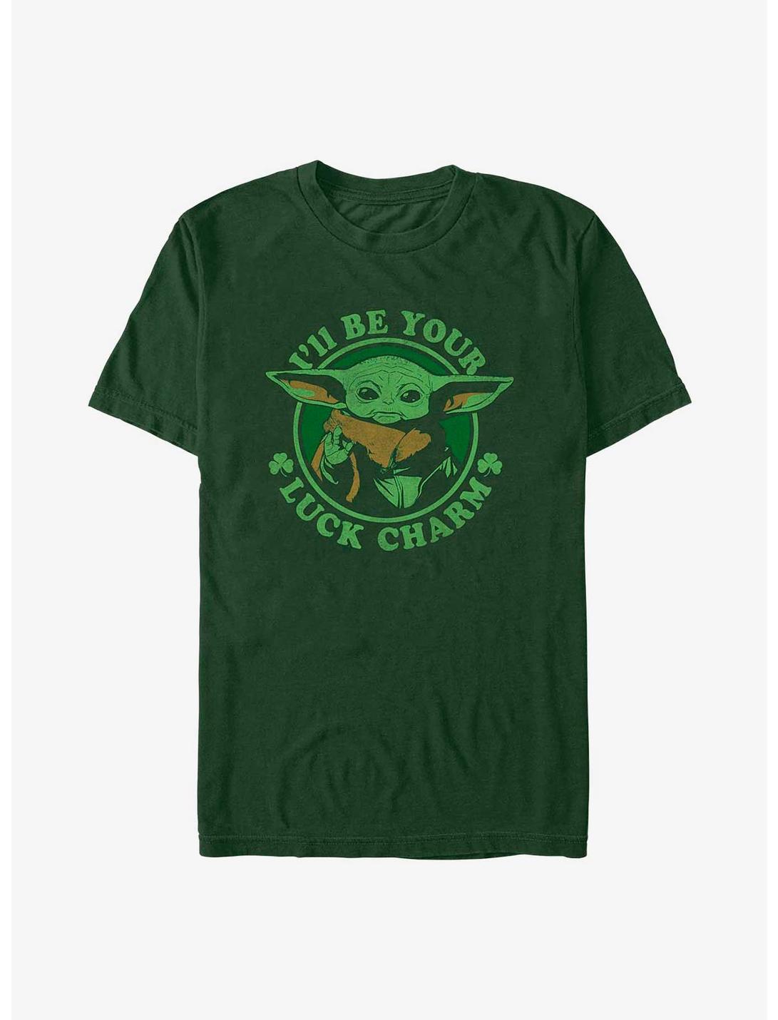 Star Wars The Mandalorian Lucky Charm T-Shirt, FOREST GRN, hi-res