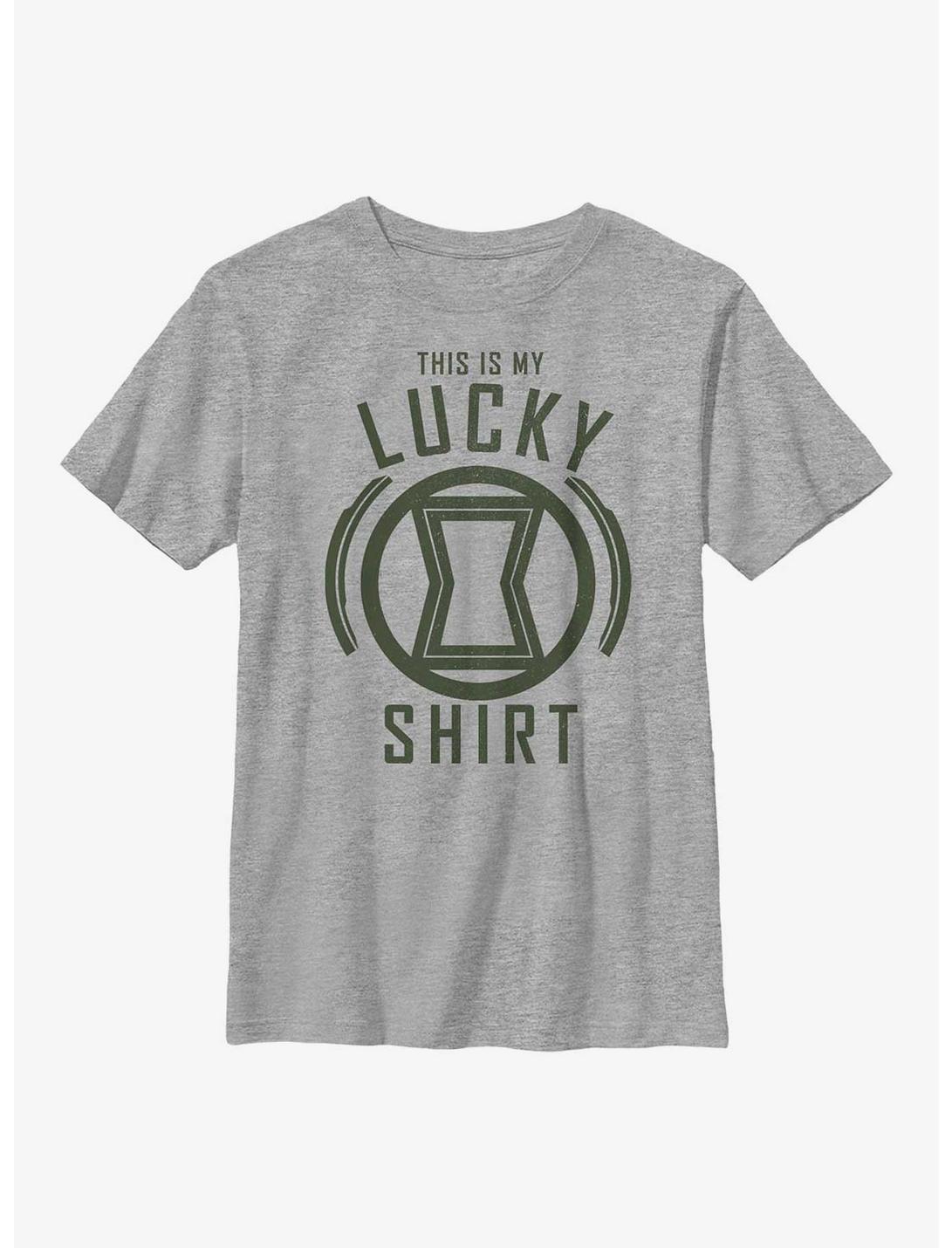 Marvel Black Widow Lucky Widow Youth T-Shirt, ATH HTR, hi-res