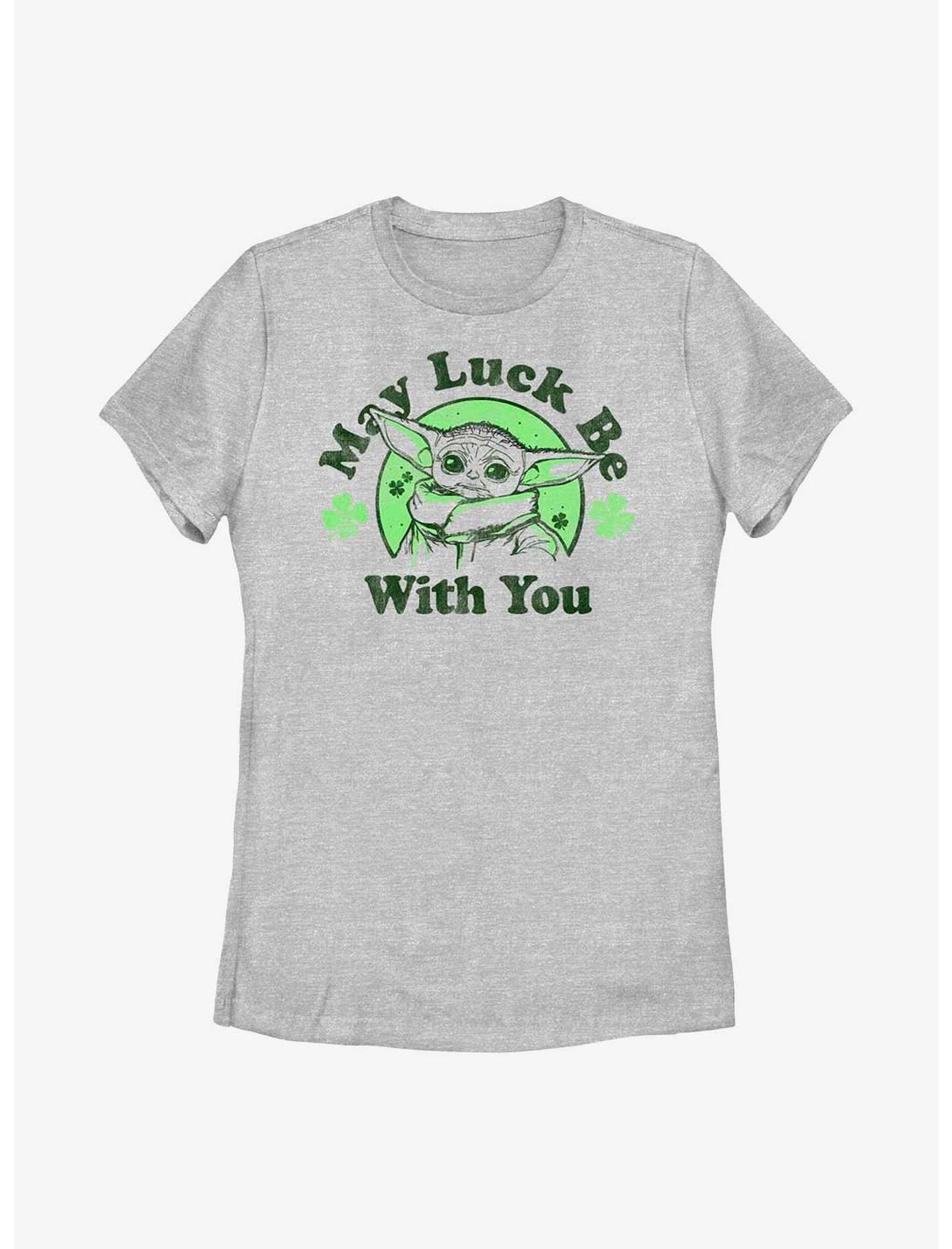 Star Wars The Mandalorian May You Have Luck Womens T-Shirt, ATH HTR, hi-res