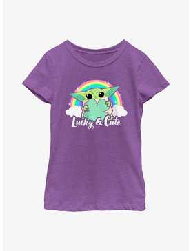 Star Wars The Mandalorian Cute Rainbow Youth Girls T-Shirt, , hi-res