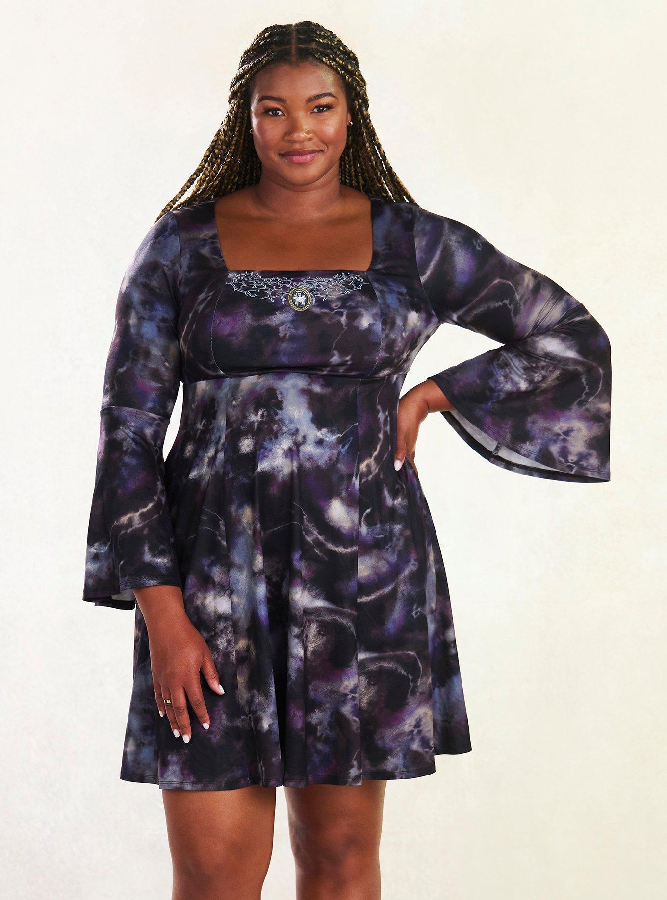 Her Universe Marvel WandaVision Agatha Tie Dye Dress Plus Size