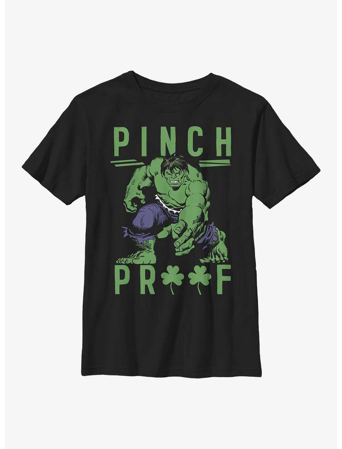 Marvel Hulk Green Pinch Youth T-Shirt, BLACK, hi-res