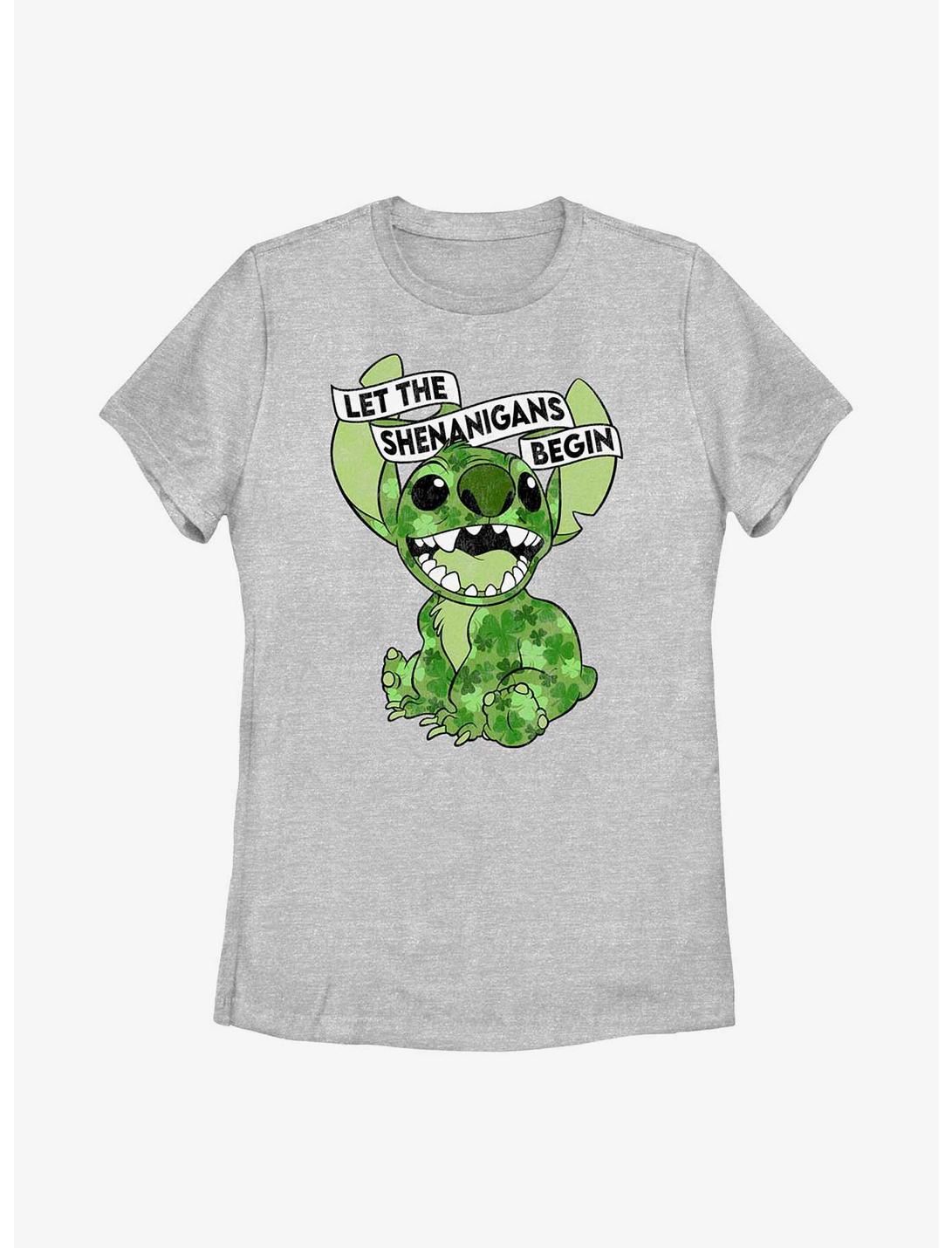 Disney Lilo And Stitch Clovers Womens T-Shirt, ATH HTR, hi-res