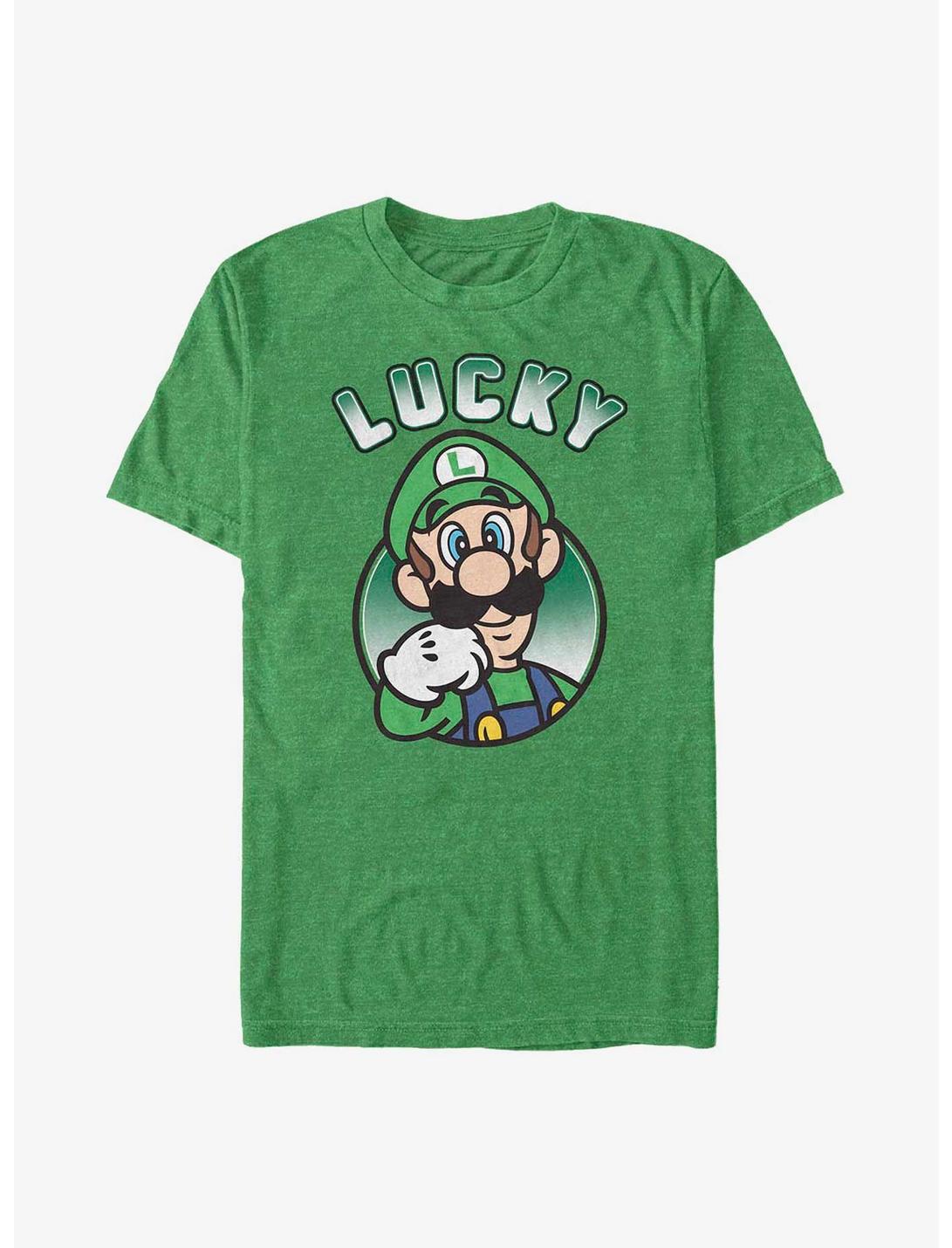Nintendo Super Mario Lucky Luigi T-Shirt, KEL HTR, hi-res