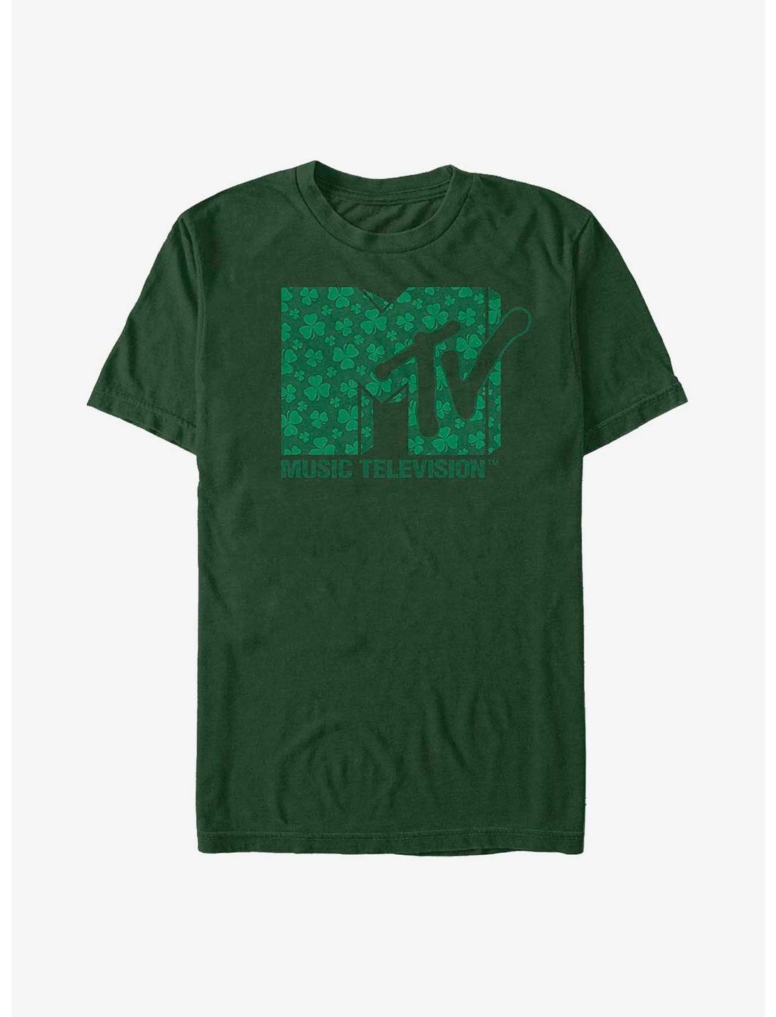 MTV Clover Logo T-Shirt, FOREST GRN, hi-res