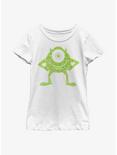 Disney Pixar Monsters University Mike Clover Youth Girls T-Shirt, WHITE, hi-res