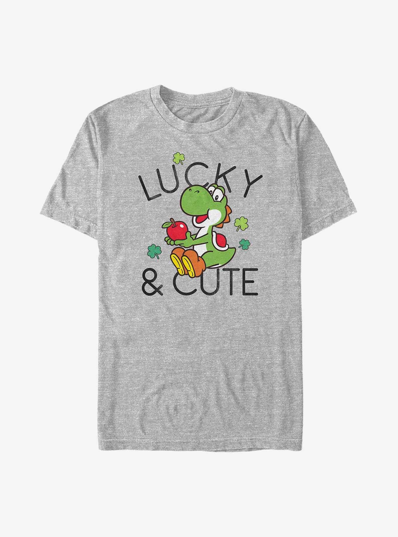 Nintendo Lucky And Cute Yoshi T-Shirt, ATH HTR, hi-res