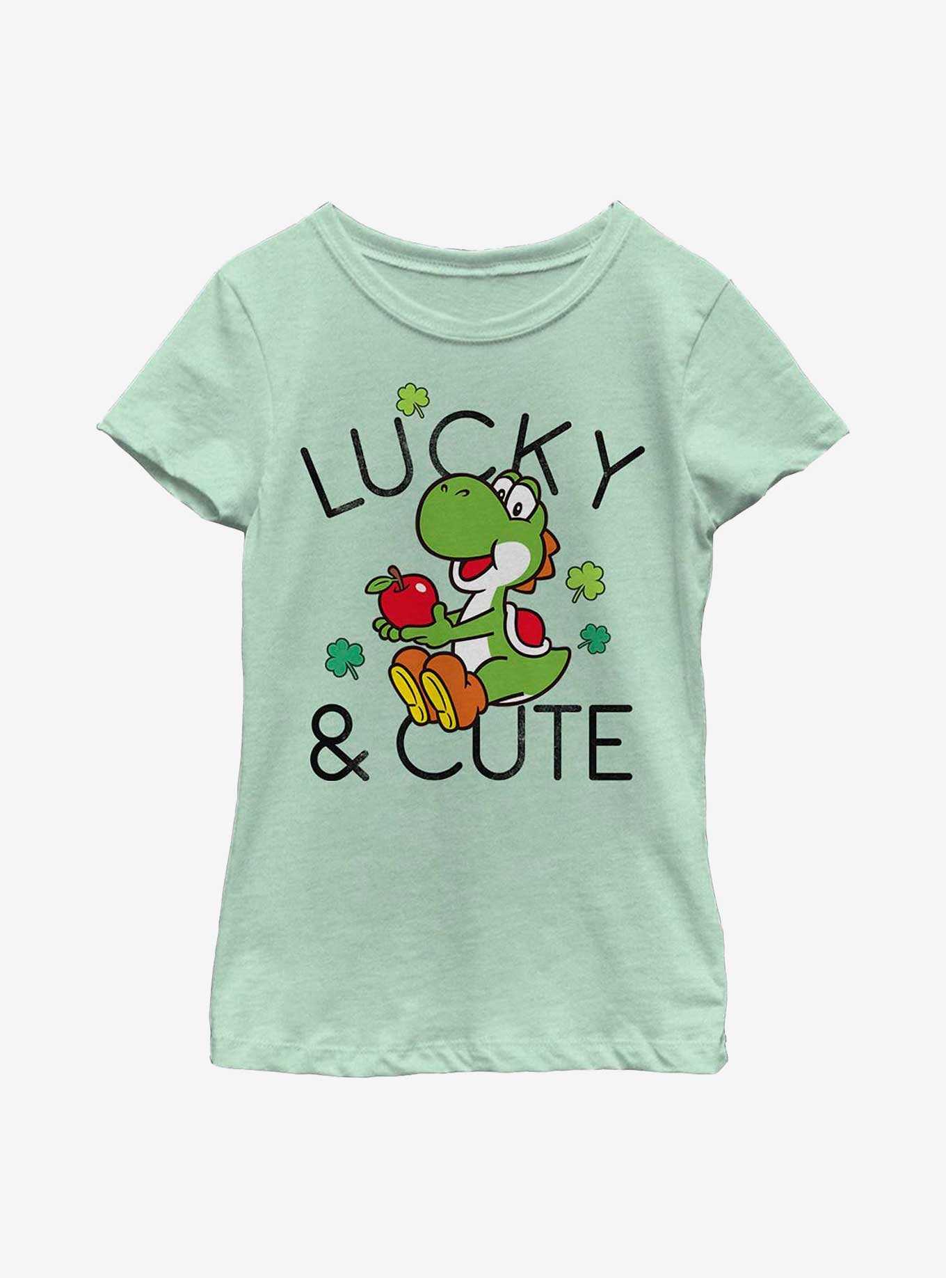 Nintendo Lucky And Cute Yoshi Youth Girls T-Shirt, , hi-res