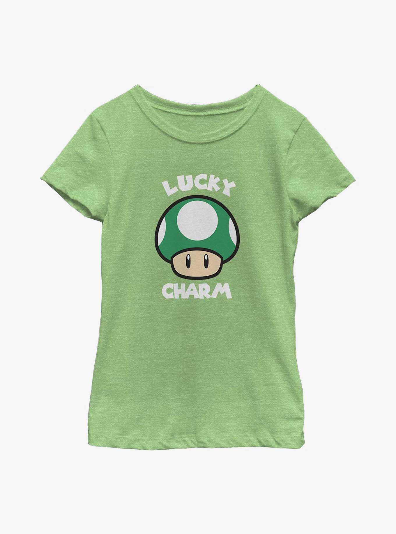 Nintendo Lucky Mushroom Youth Girls T-Shirt, , hi-res
