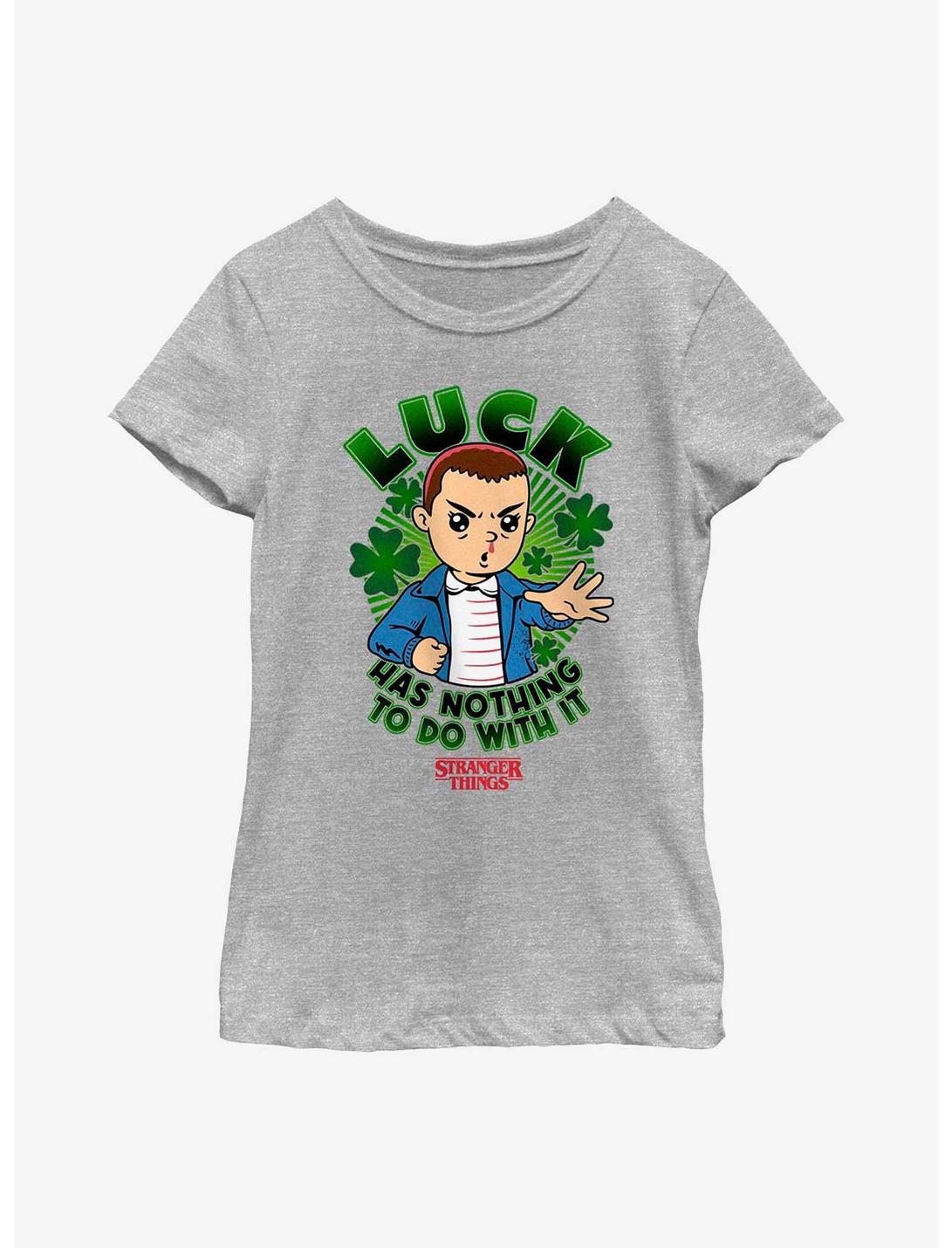 Stranger Things Not Lucky Youth Girls T-Shirt, ATH HTR, hi-res