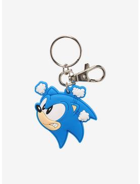 Sonic The Hedgehog Angry Head Key Chain, , hi-res